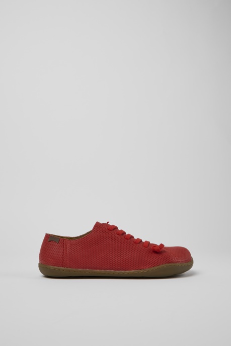 Peu Red Leather Shoes For Women Exclusive Camper AU