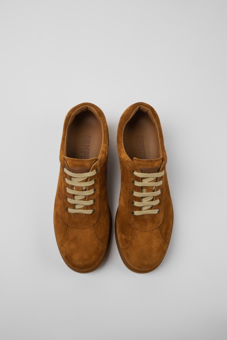 Pelotas Brown Nubuck Sneakers For Women Exclusive Camper AU