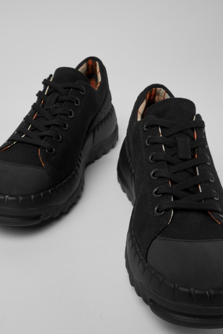 Exclusive Camper AU Teix Black Rubber And Bci Cotton Shoes