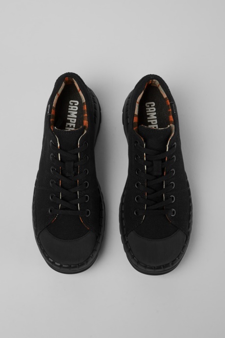 Exclusive Camper AU Teix Black Rubber And Bci Cotton Shoes