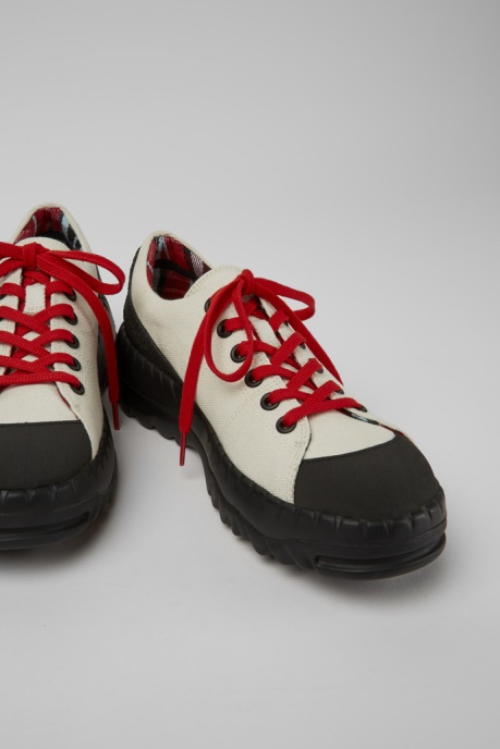 Teix White Rubber And Bci Cotton Shoes Exclusive Camper AU