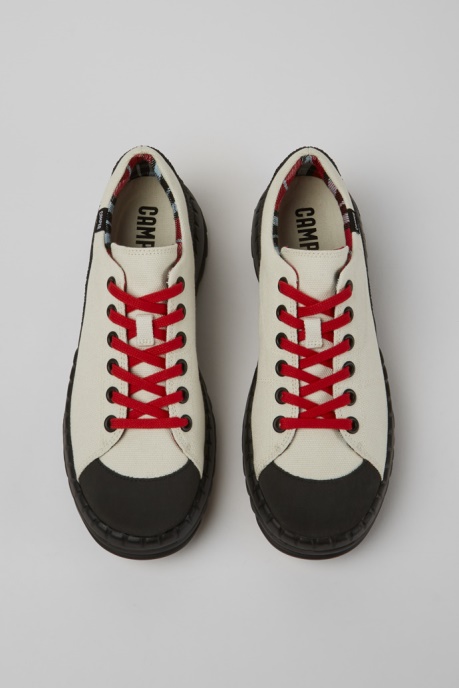 Teix White Rubber And Bci Cotton Shoes Exclusive Camper AU