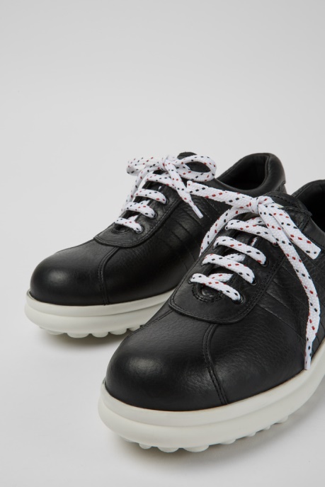 Camper AU Pelotas Protect Black Leather Sneakers For Women New Arrivals