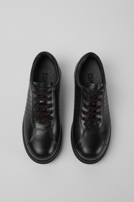 Pelotas Protect Black Leather Sneakers For Women Exclusive Camper AU