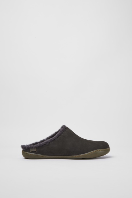 Camper AU Peu Dark Grey Nubuck Shoes For Women New Arrivals