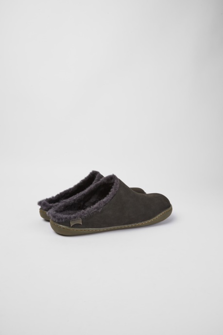 Camper AU Peu Dark Grey Nubuck Shoes For Women New Arrivals