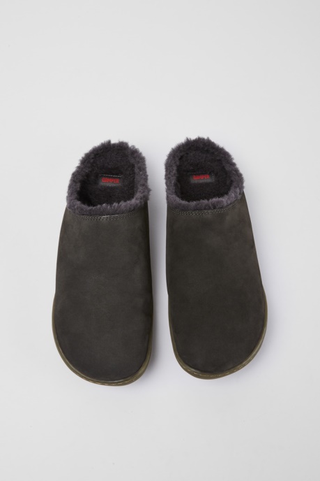 Camper AU Peu Dark Grey Nubuck Shoes For Women New Arrivals