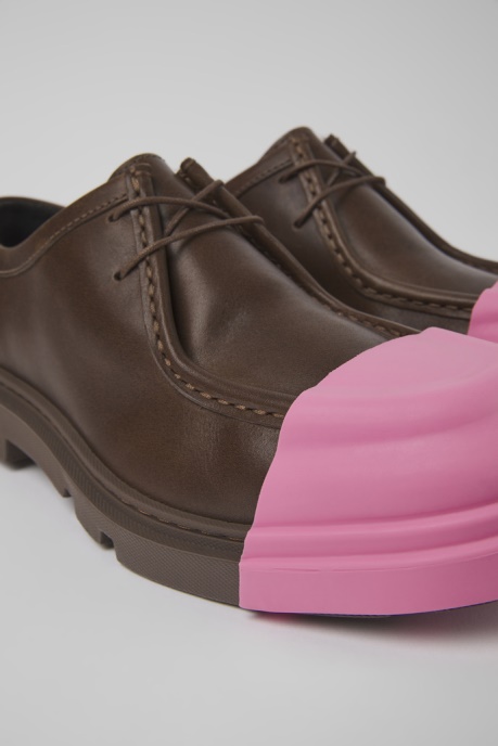 Junction Brown Leather Shoes For Women Camper AU New Arrivals