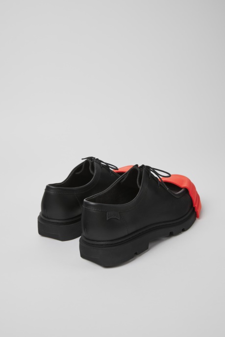 Camper AU Junction Black Leather Shoes For Women New Arrivals