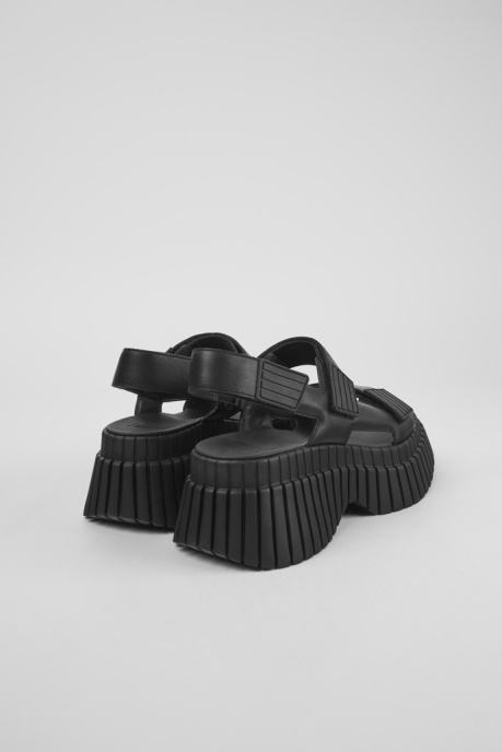 Bcn Black Leather Sandals For Women Exclusive Camper AU