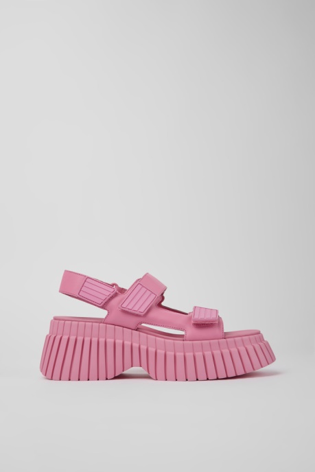 Exclusive Camper AU Bcn Pink Leather Sandals For Women