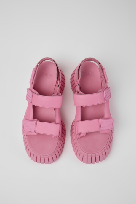 Exclusive Camper AU Bcn Pink Leather Sandals For Women