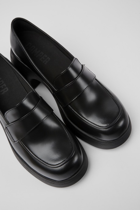 Camper AU Design Thelma Black Leather Shoes