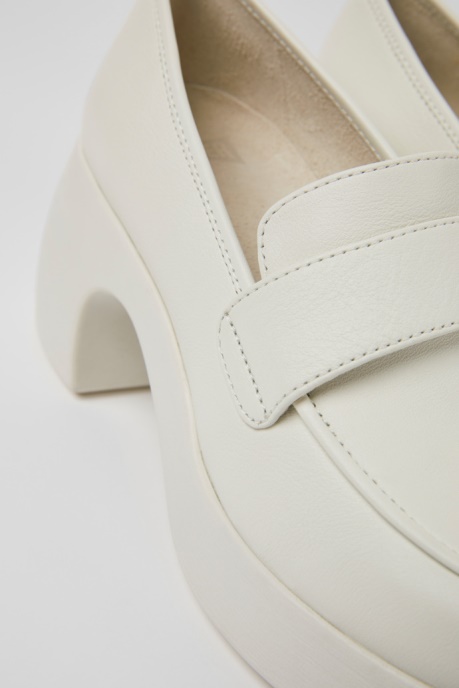 Thelma White Leather Shoes For Women Exclusive Camper AU