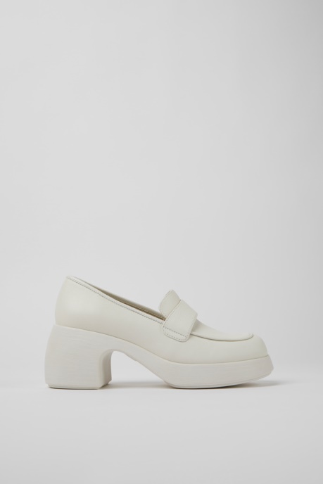 Thelma White Leather Shoes For Women Exclusive Camper AU