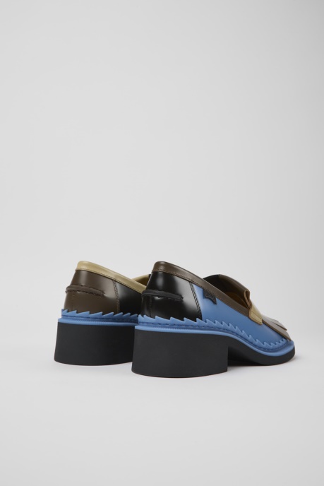 Twins Multicolored Leather Loafers For Women Exclusive Camper AU