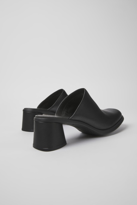 Kiara Black Leather Mules For Women Camper AU New Arrivals