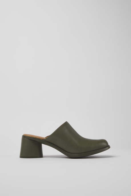 Kiara Green Leather Mules For Women Camper AU New Arrivals