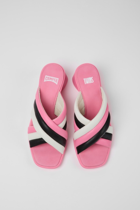 Twins Multicolored Leather Sandals For Women Camper AU New Arrivals