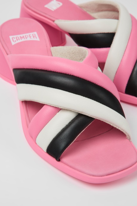 Twins Multicolored Leather Sandals For Women Camper AU New Arrivals