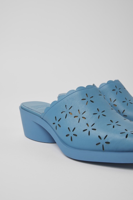Exclusive Camper AU Bonnie Blue Leather Mules For Women