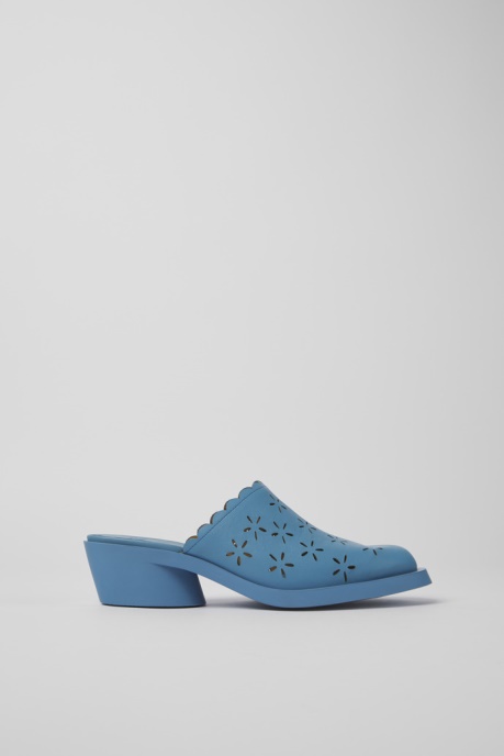 Exclusive Camper AU Bonnie Blue Leather Mules For Women