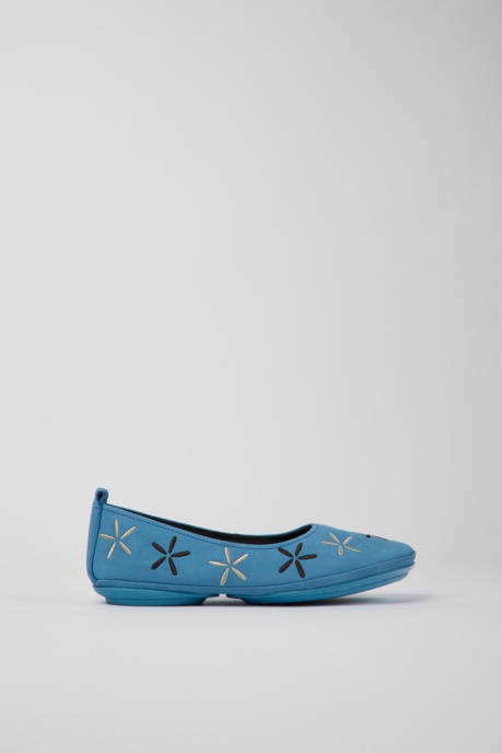 Design Twins Blue Nubuck Ballerinas For Women Camper AU
