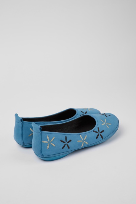 Design Twins Blue Nubuck Ballerinas For Women Camper AU