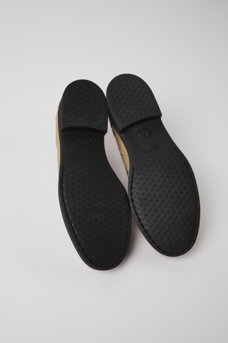 Exclusive Camper AU Twins Beige Leather Shoes For Women