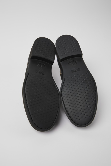 Camper AU Twins Black Leather Shoes For Women New Arrivals