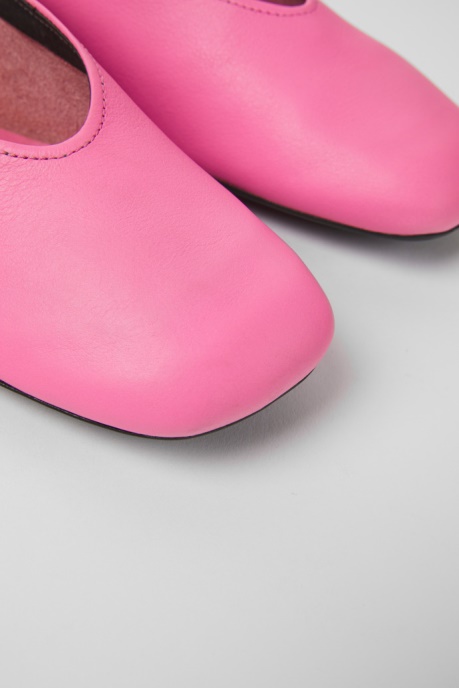 Casi Myra Pink Leather Ballerinas For Women Exclusive Camper AU
