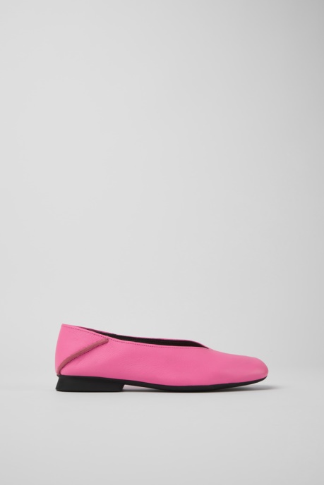 Casi Myra Pink Leather Ballerinas For Women Exclusive Camper AU
