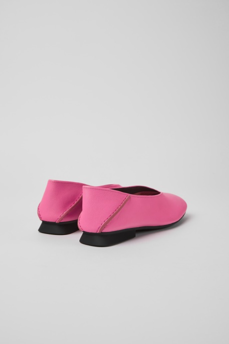 Casi Myra Pink Leather Ballerinas For Women Exclusive Camper AU