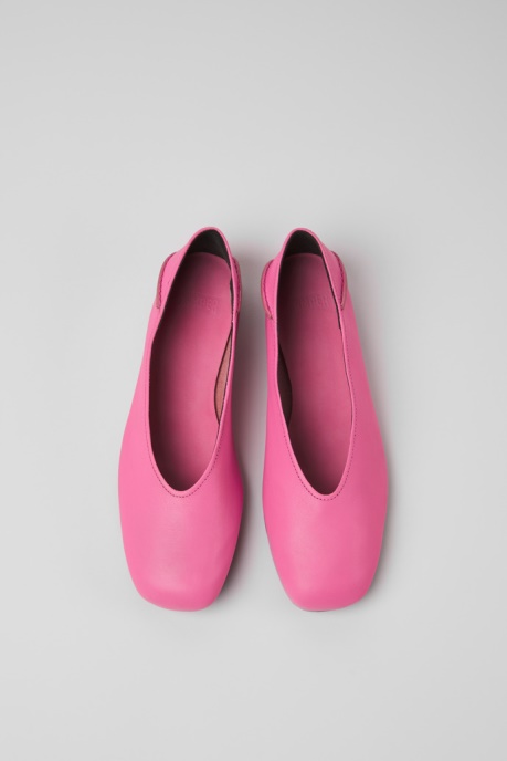 Casi Myra Pink Leather Ballerinas For Women Exclusive Camper AU