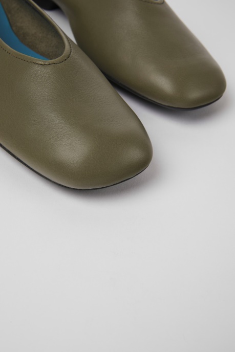 Exclusive Camper AU Casi Myra Green Leather Ballerinas For Women