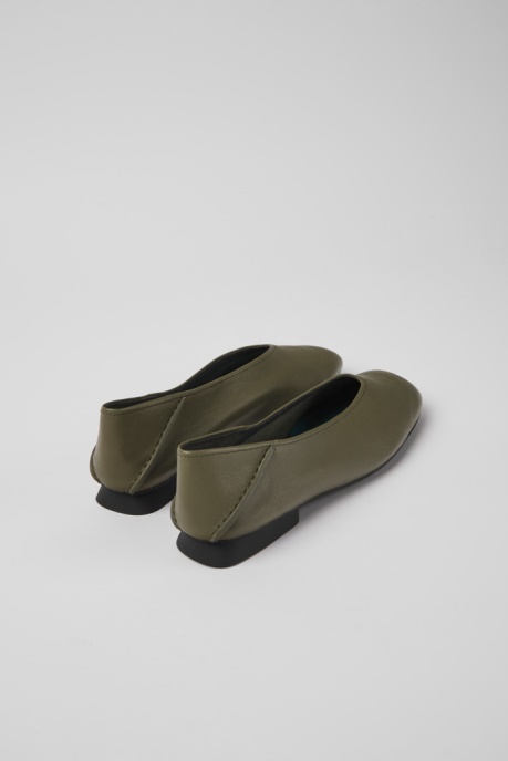 Exclusive Camper AU Casi Myra Green Leather Ballerinas For Women