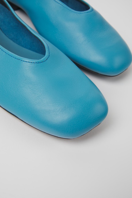 Casi Myra Blue Leather Ballerinas For Women Exclusive Camper AU