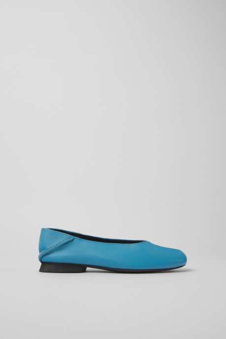 Casi Myra Blue Leather Ballerinas For Women Exclusive Camper AU