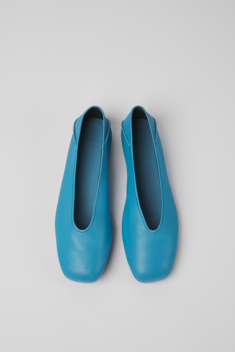 Casi Myra Blue Leather Ballerinas For Women Exclusive Camper AU