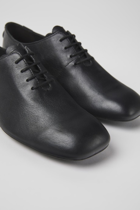 Casi Myra Black Leather Shoes For Women Camper AU New Arrivals