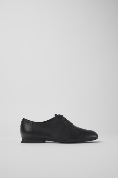 Casi Myra Black Leather Shoes For Women Camper AU New Arrivals