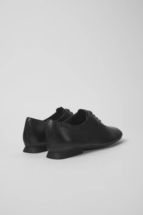 Casi Myra Black Leather Shoes For Women Camper AU New Arrivals