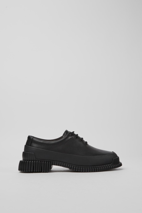 Pix Black Leather Lace-Up Shoes Exclusive Camper AU