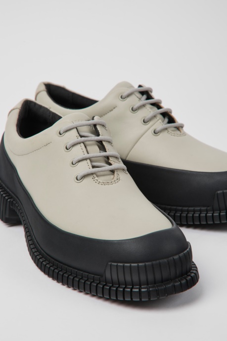 Pix Black And Gray Leather Shoes For Women Camper AU New Arrivals