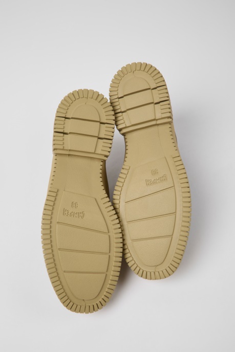 Exclusive Camper AU Pix Green And Beige Leather Shoes For Women