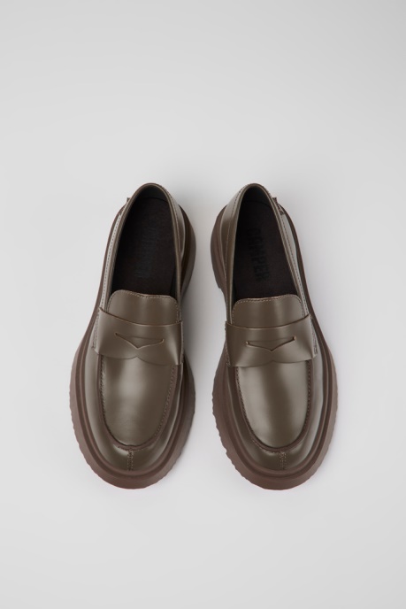 Exclusive Camper AU Walden Brown Leather Loafers For Women
