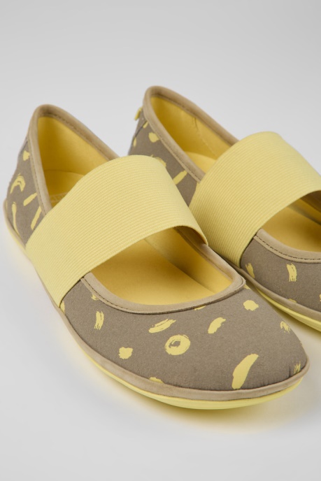 Camper AU Design Right White Textile And Nubuck Sneakers For Women