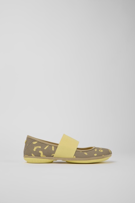 Camper AU Design Right White Textile And Nubuck Sneakers For Women