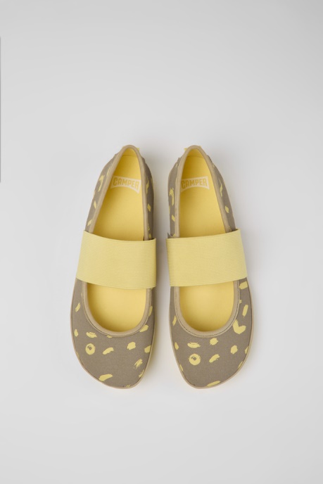 Camper AU Design Right White Textile And Nubuck Sneakers For Women