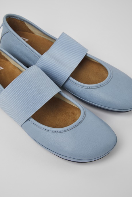 Exclusive Camper AU Right Blue Leather Ballerinas For Women